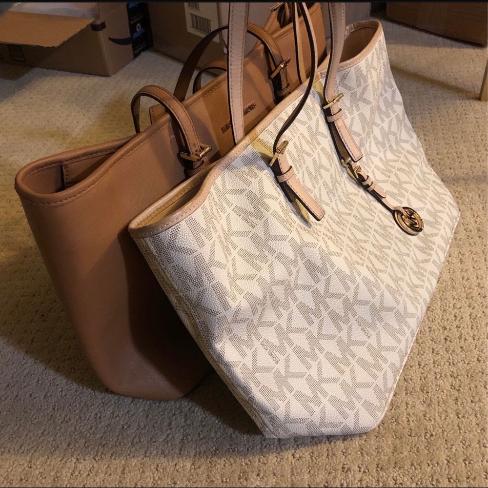 Two Michael Kors totes
